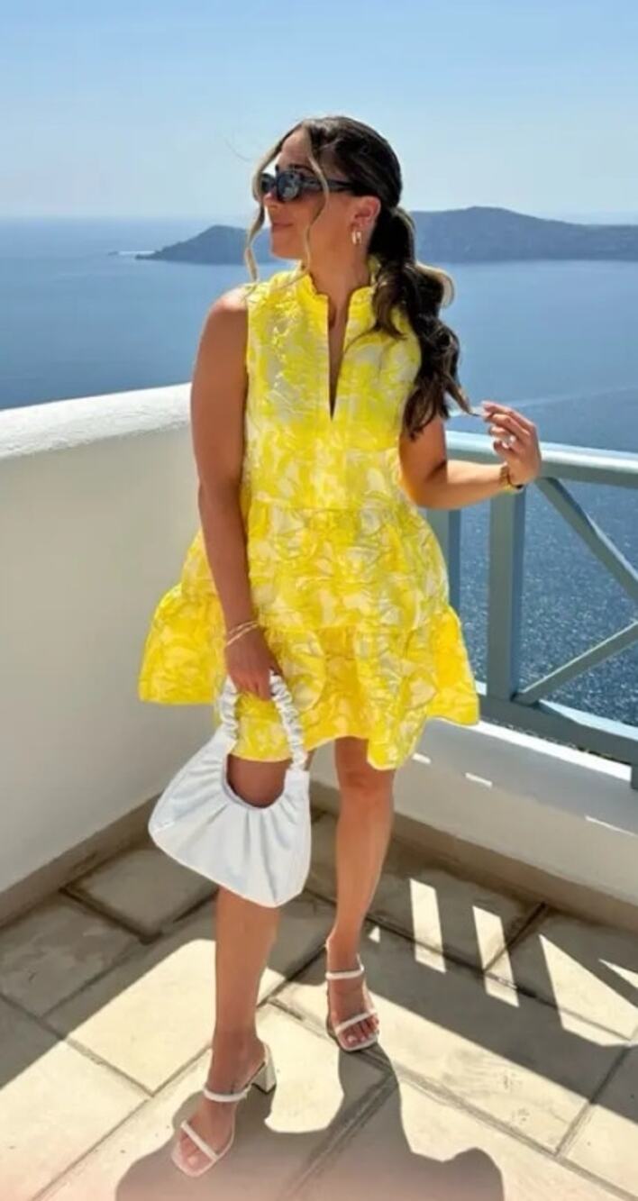 Amanda Uprichard Sleeveless Saffron Dress L